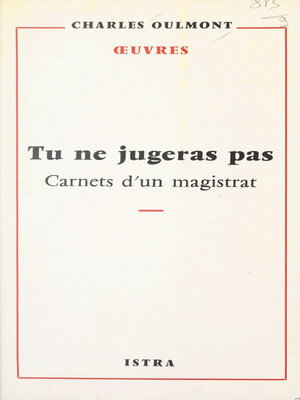 cover image of Tu ne jugeras pas